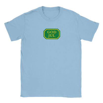 God Jul systemet - T-shirt Ljusblå
