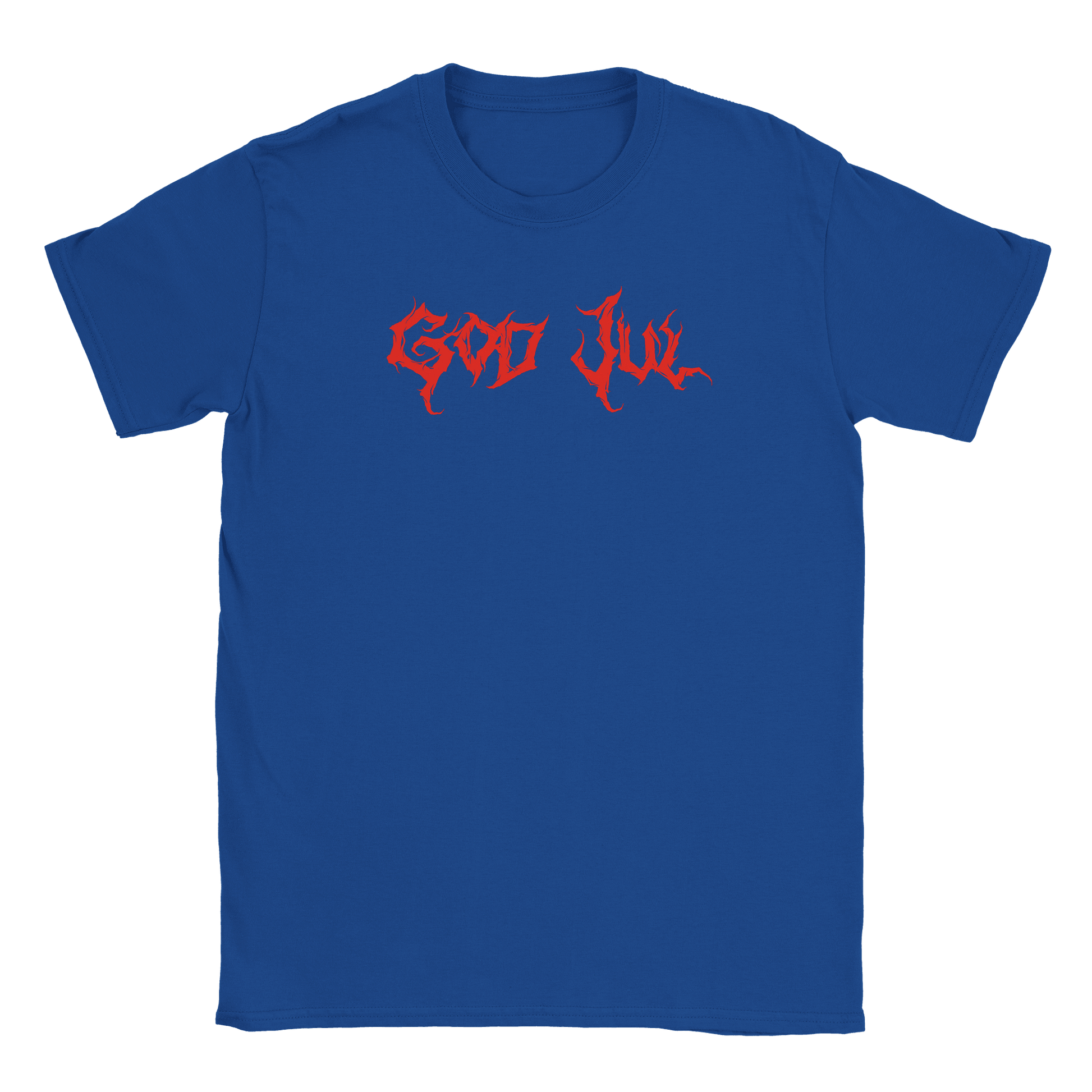 God Jul - T-shirt Blå