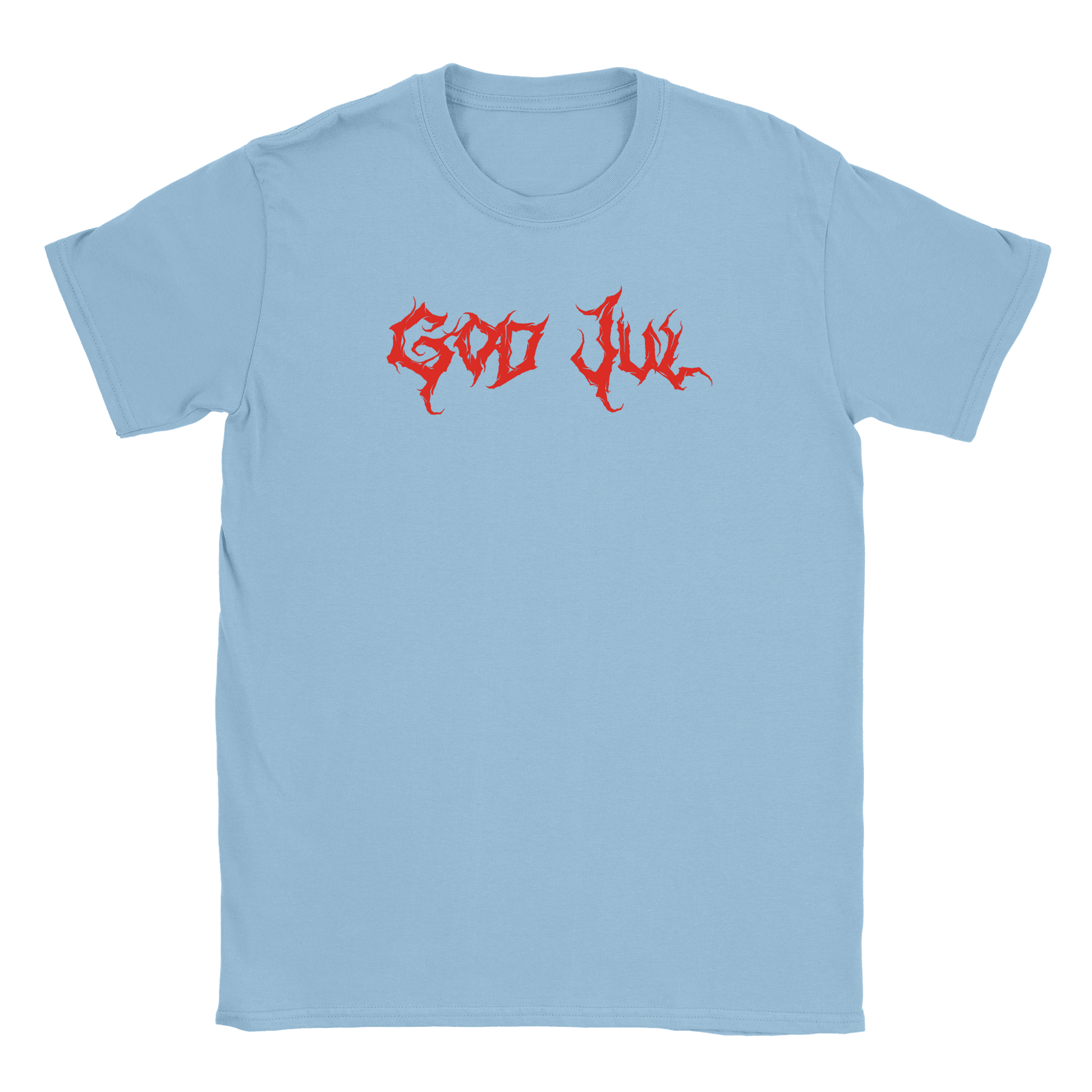God Jul - T-shirt Ljusblå