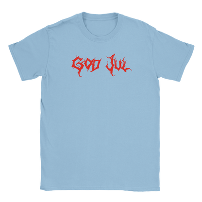 God Jul - T-shirt Ljusblå