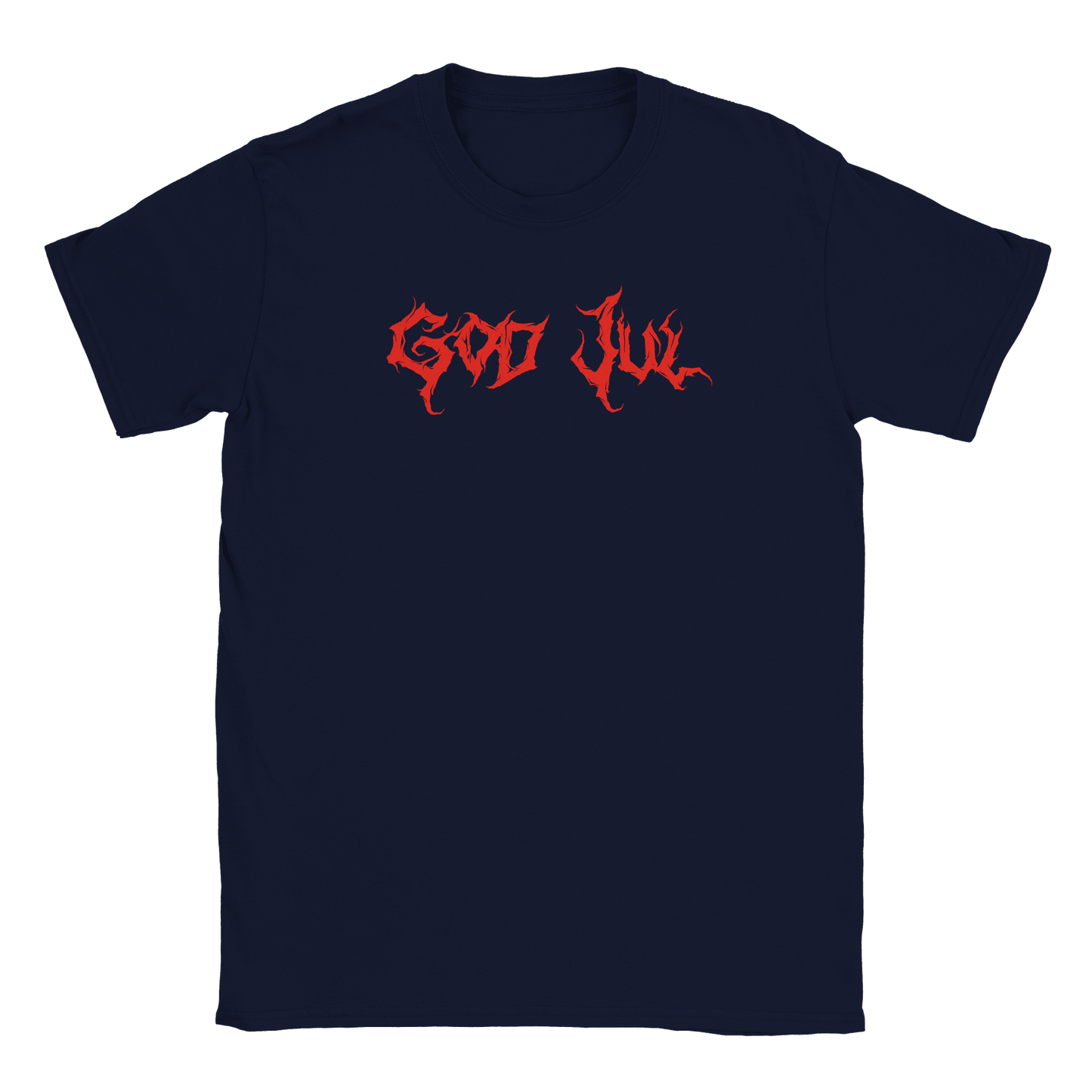 God Jul - T-shirt Marinblå