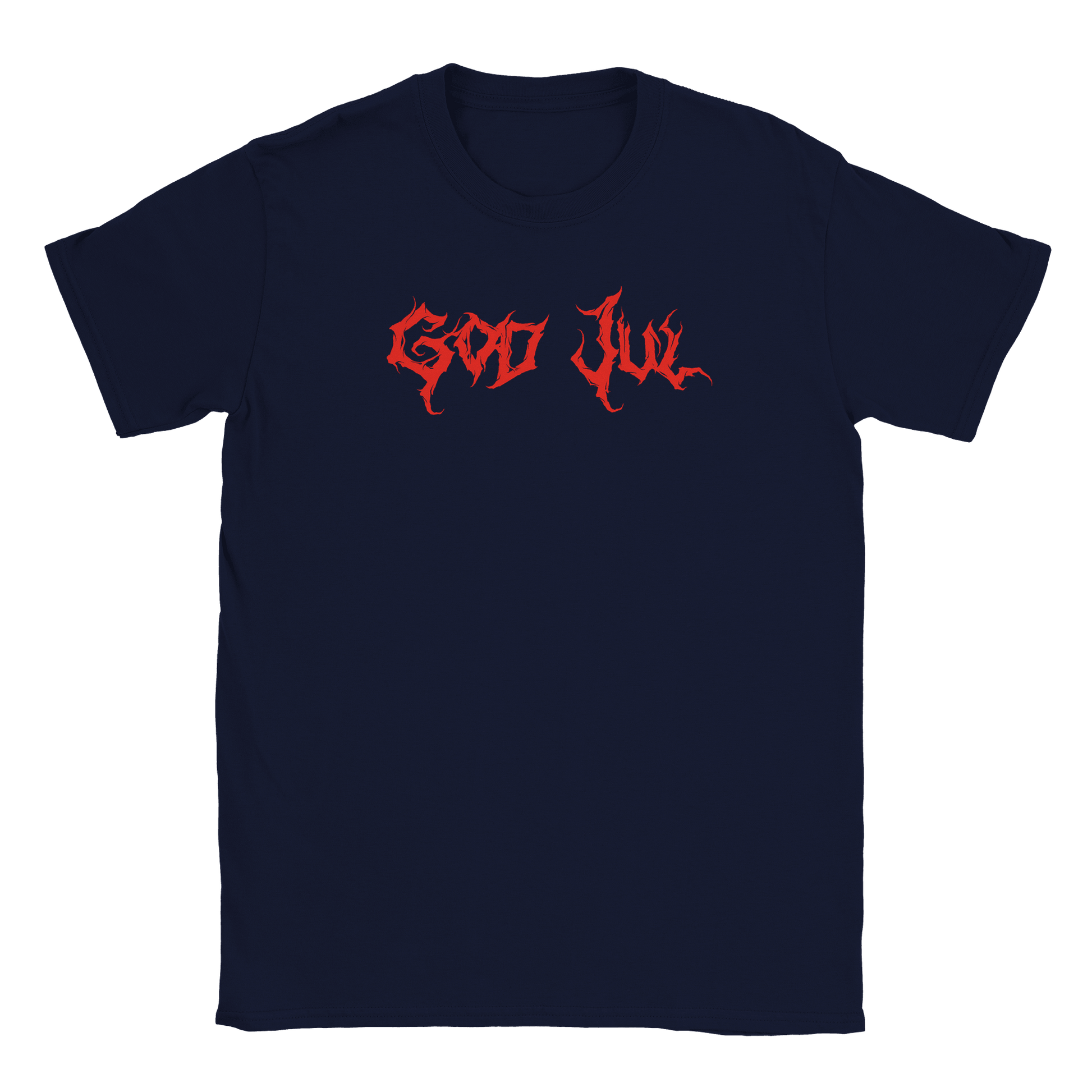 God Jul - T-shirt Marinblå