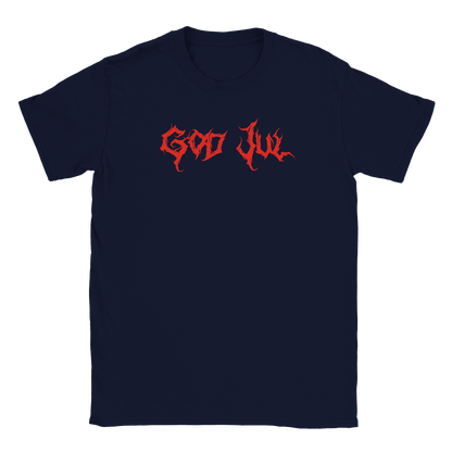 God Jul - T-shirt Marinblå