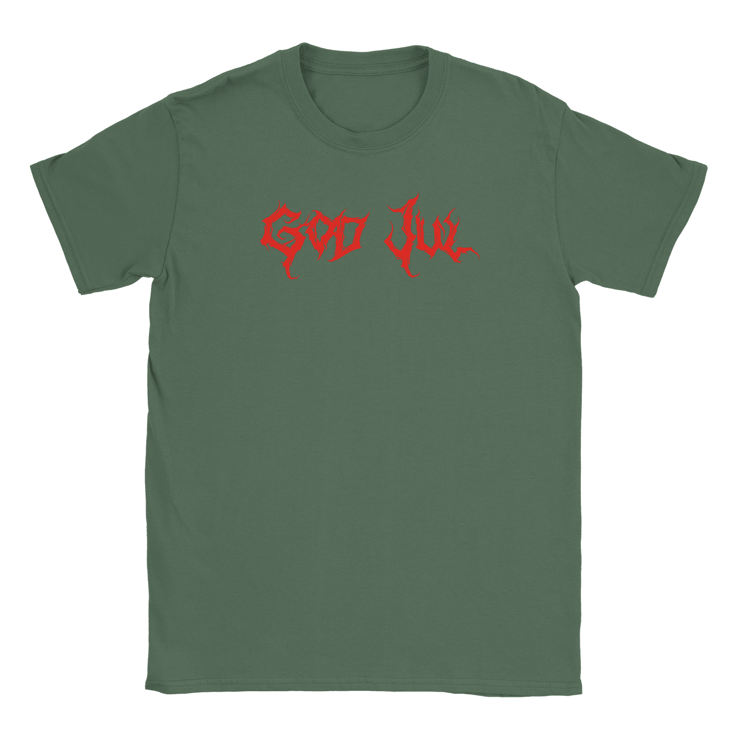 God Jul - T-shirt Militärgrön