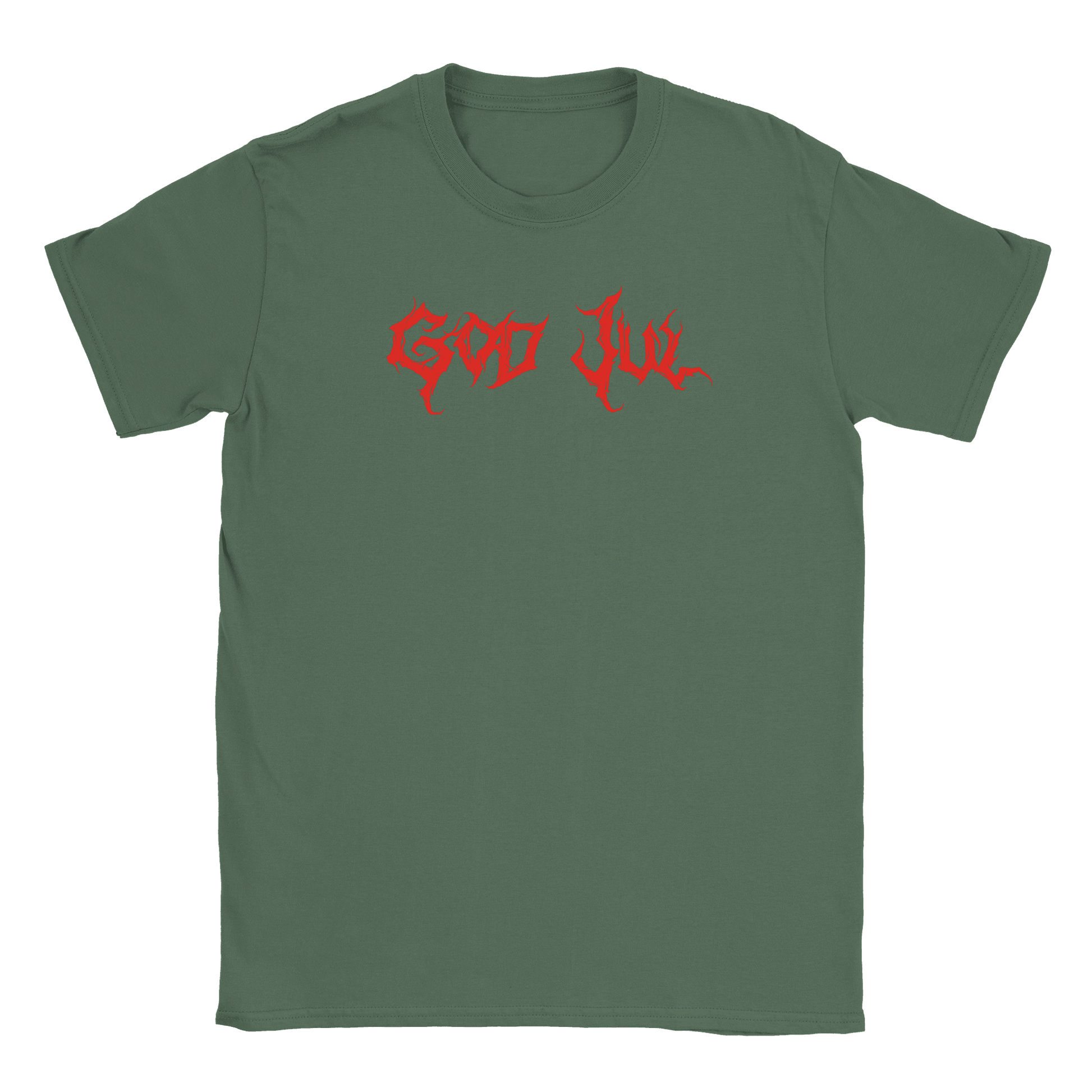 God Jul - T-shirt Militärgrön