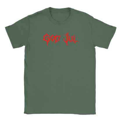 God Jul - T-shirt Militärgrön