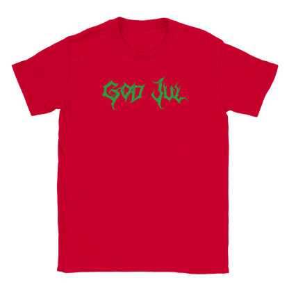 God Jul - T-shirt Röd