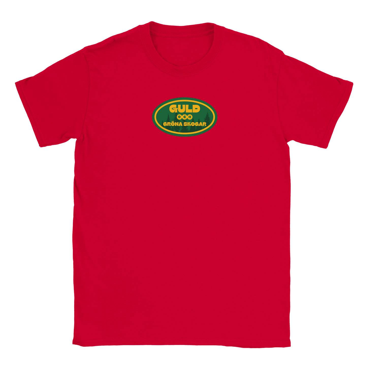 Guld och gröna skogar - T-shirt Röd