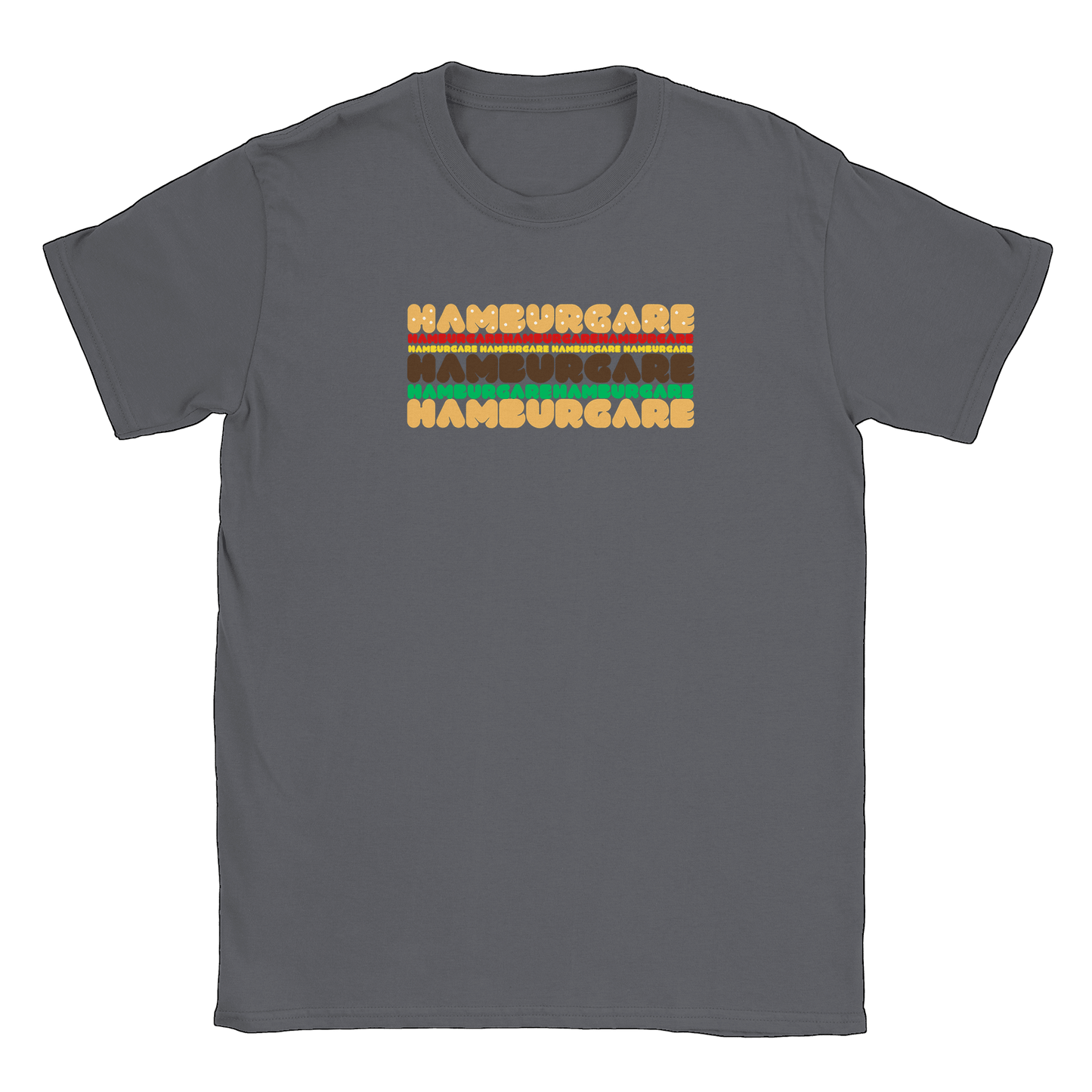 Hamburgare - T-shirt Charcoal