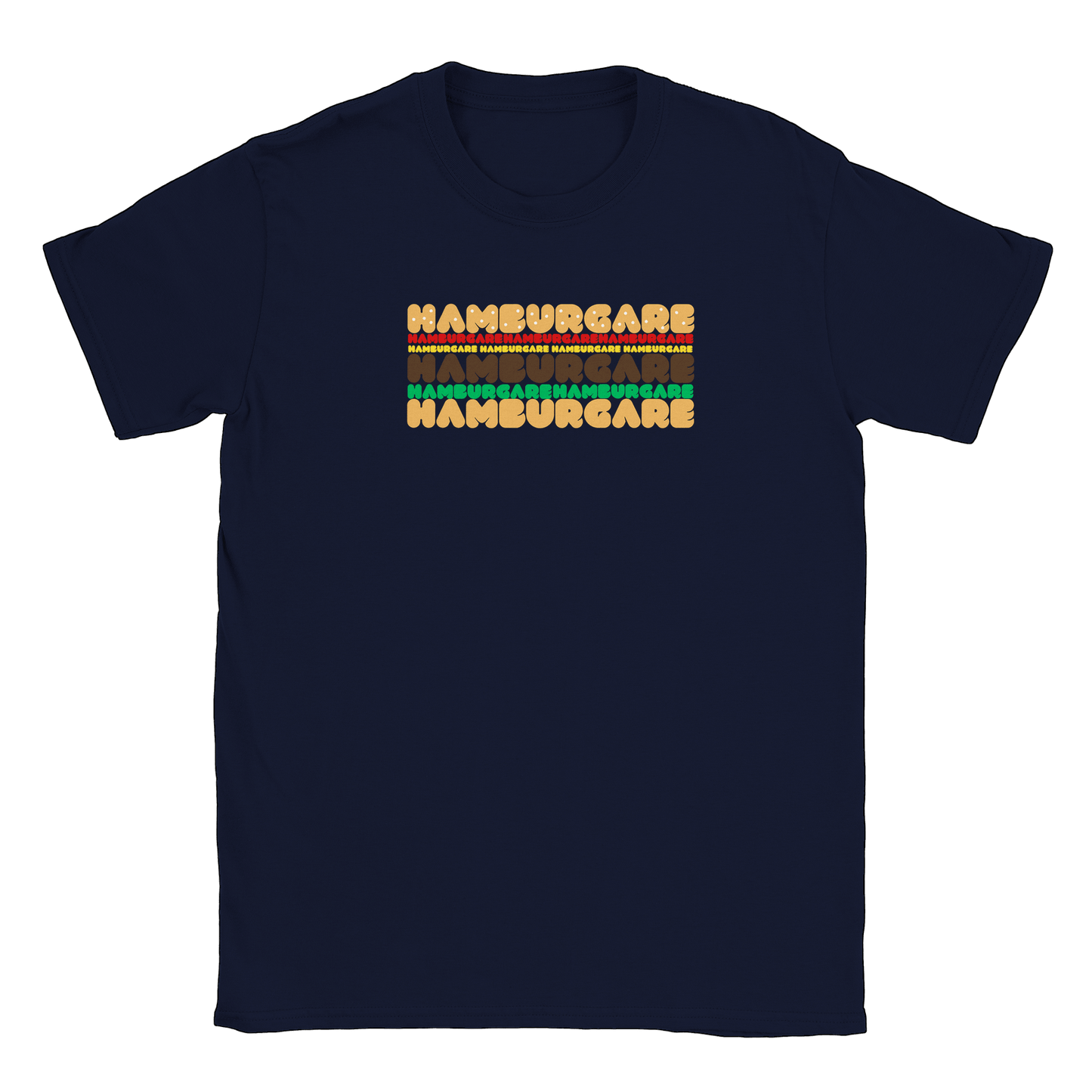 Hamburgare - T-shirt Navy
