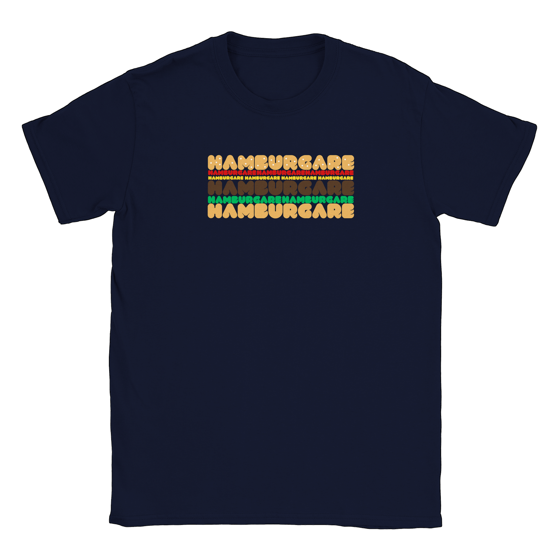 Hamburgare - T-shirt Navy