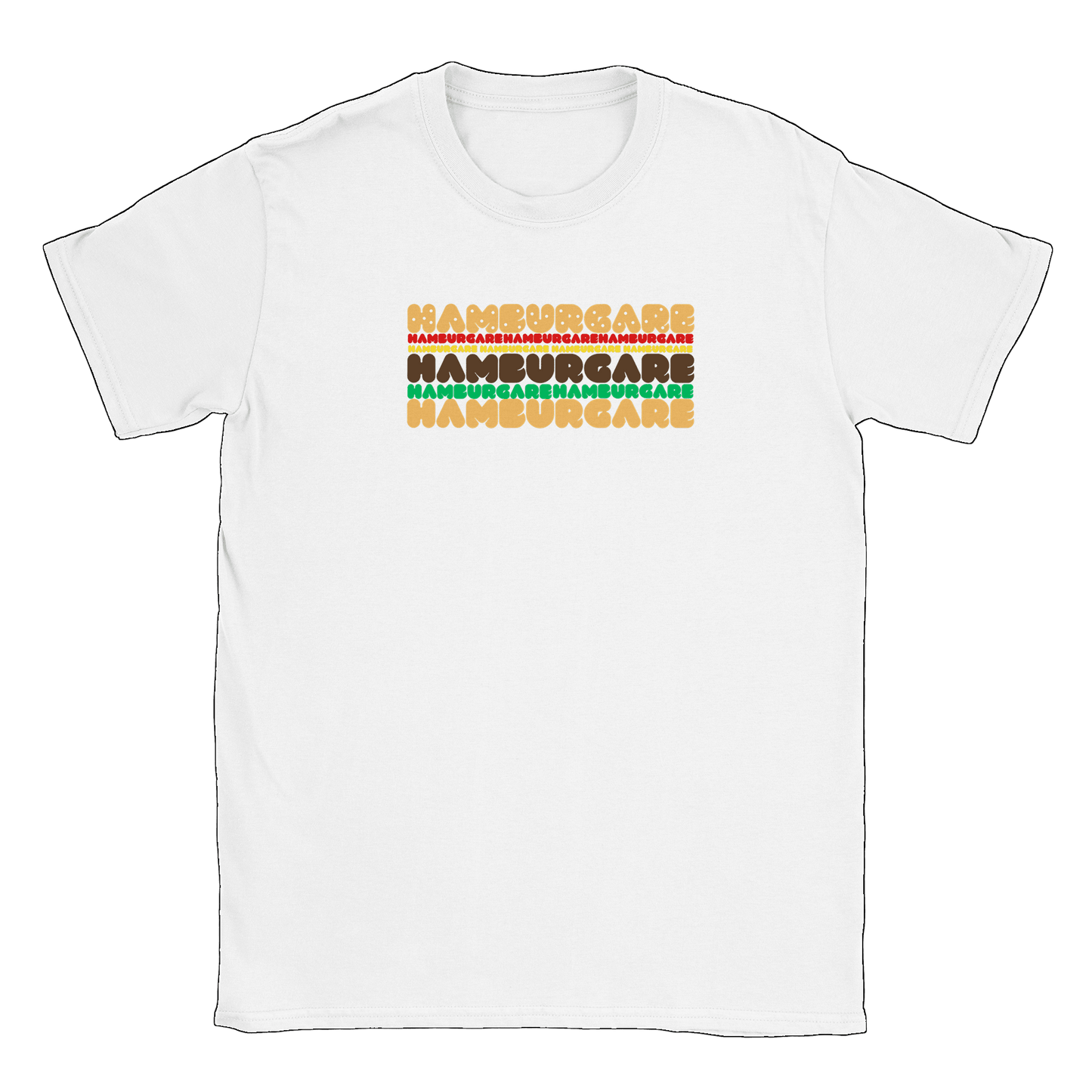 Hamburgare - T-shirt Vit
