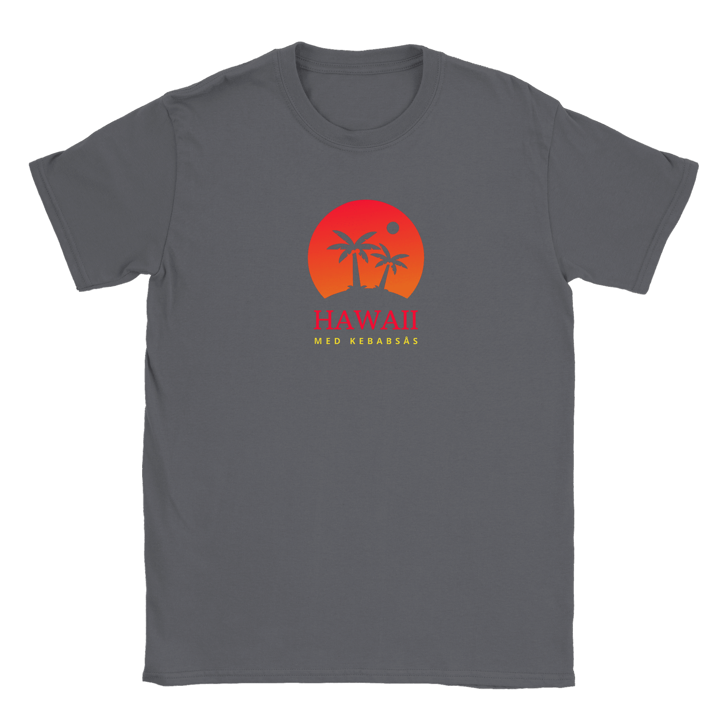 Hawaii med kebabsås - T-shirt Charcoal