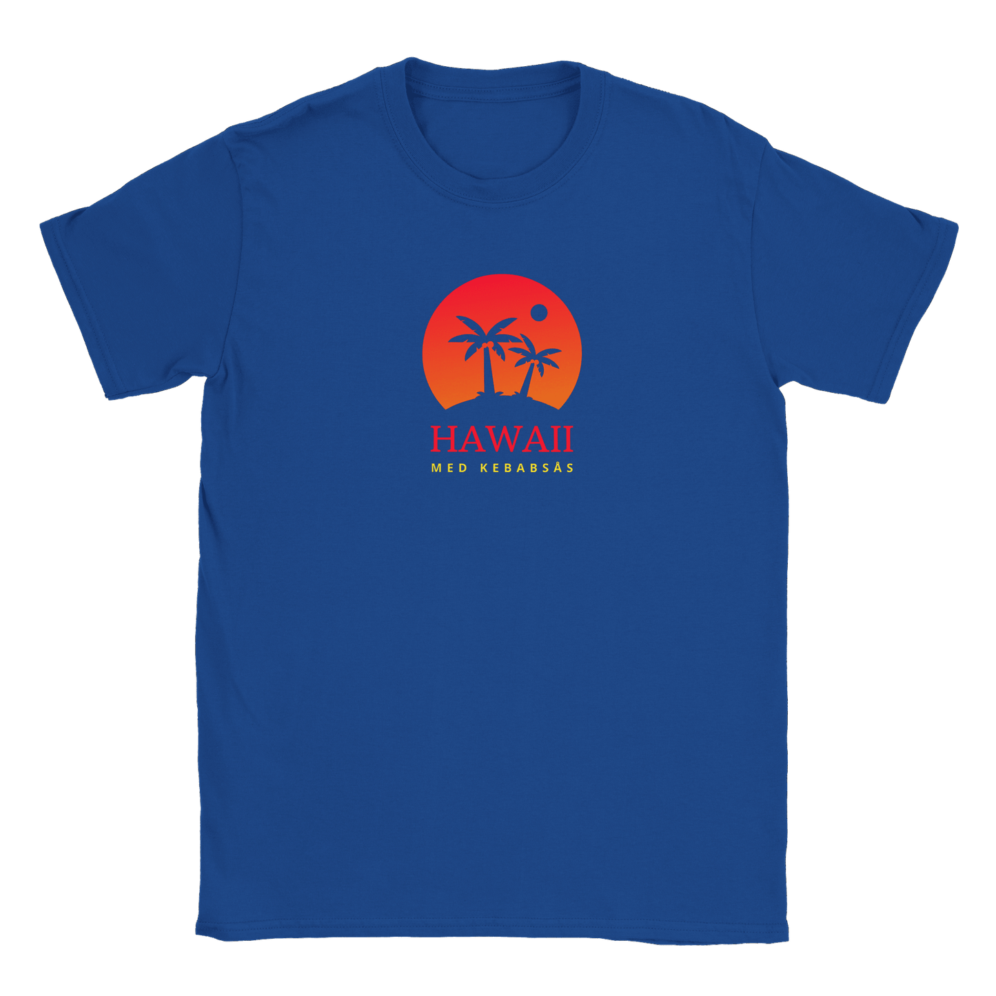 Hawaii med kebabsås - T-shirt Royal
