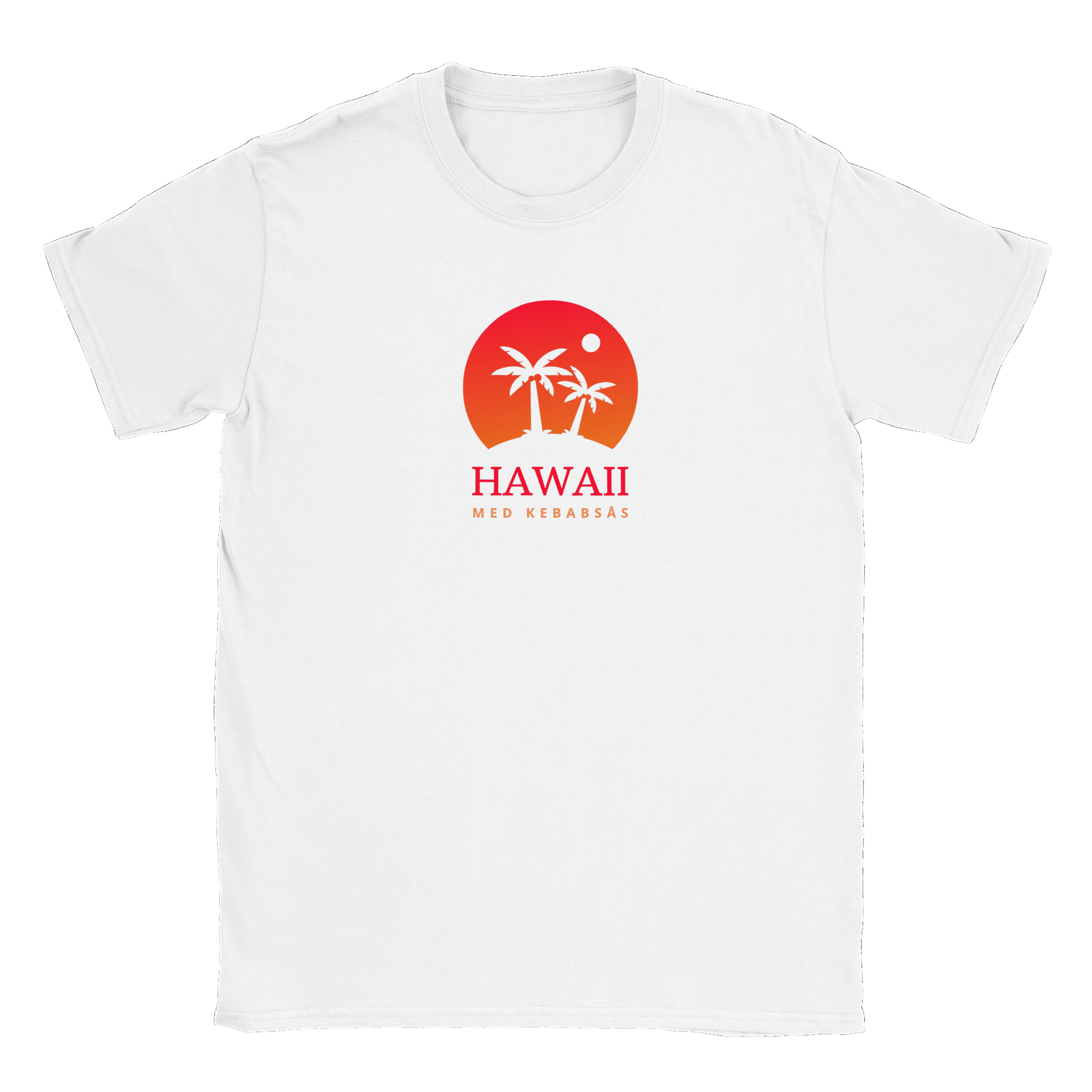 Hawaii med kebabsås - T-shirt Vit