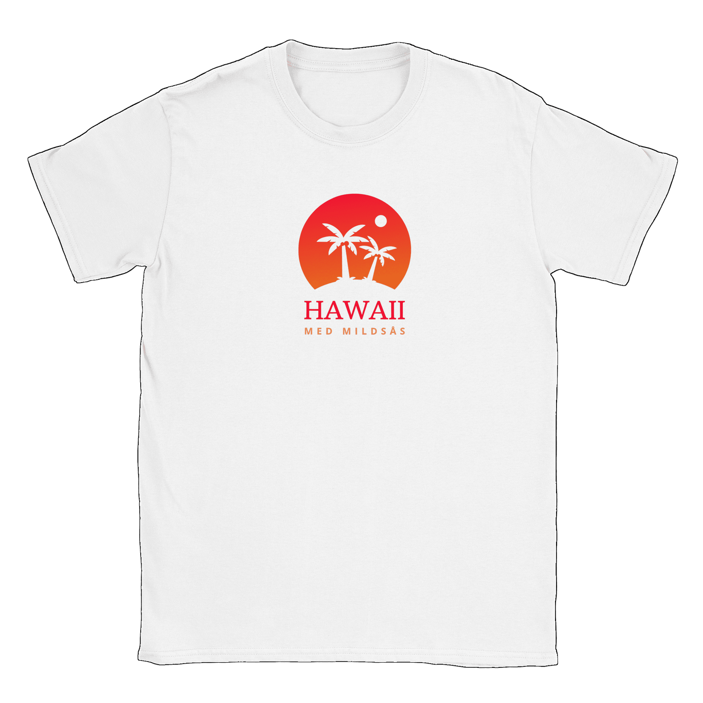 Hawaii med mildsås - T-shirt Vit