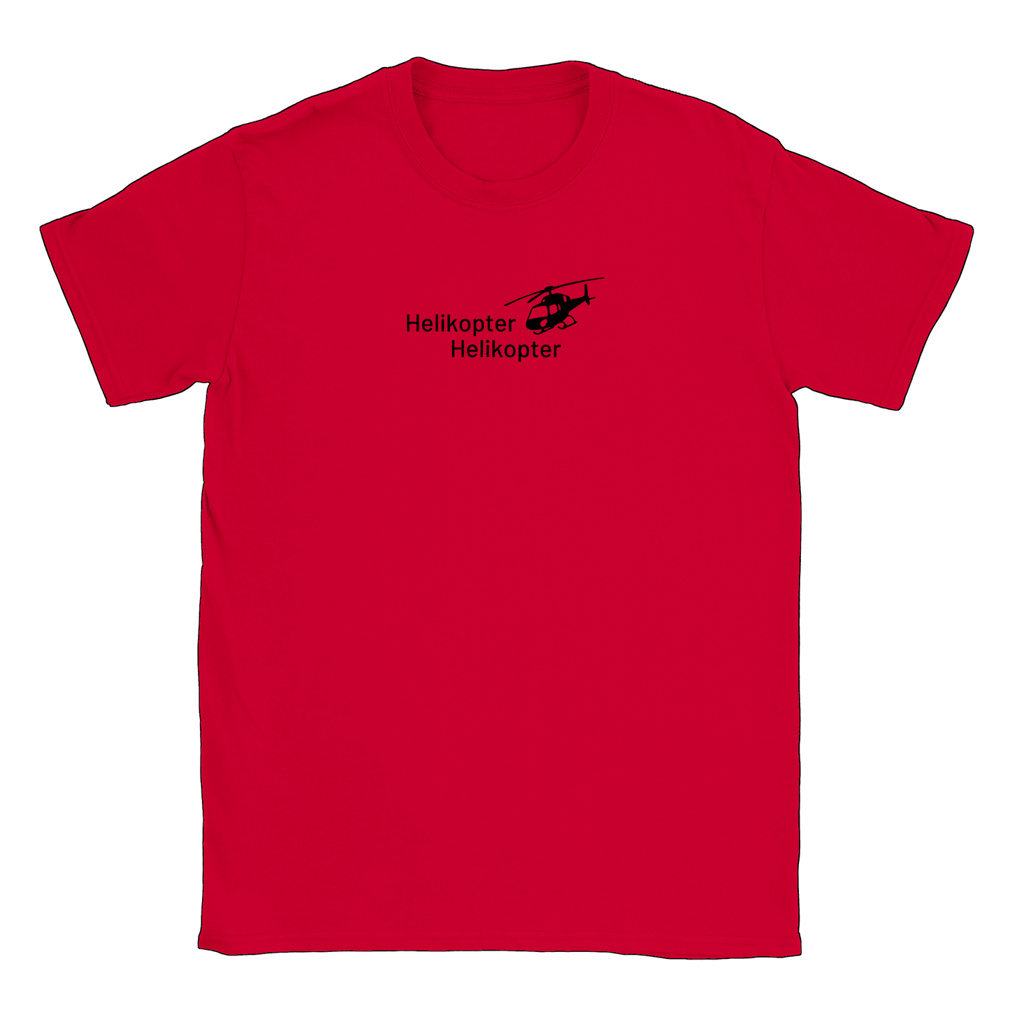 Helikopter Helikopter - T-shirt Röd