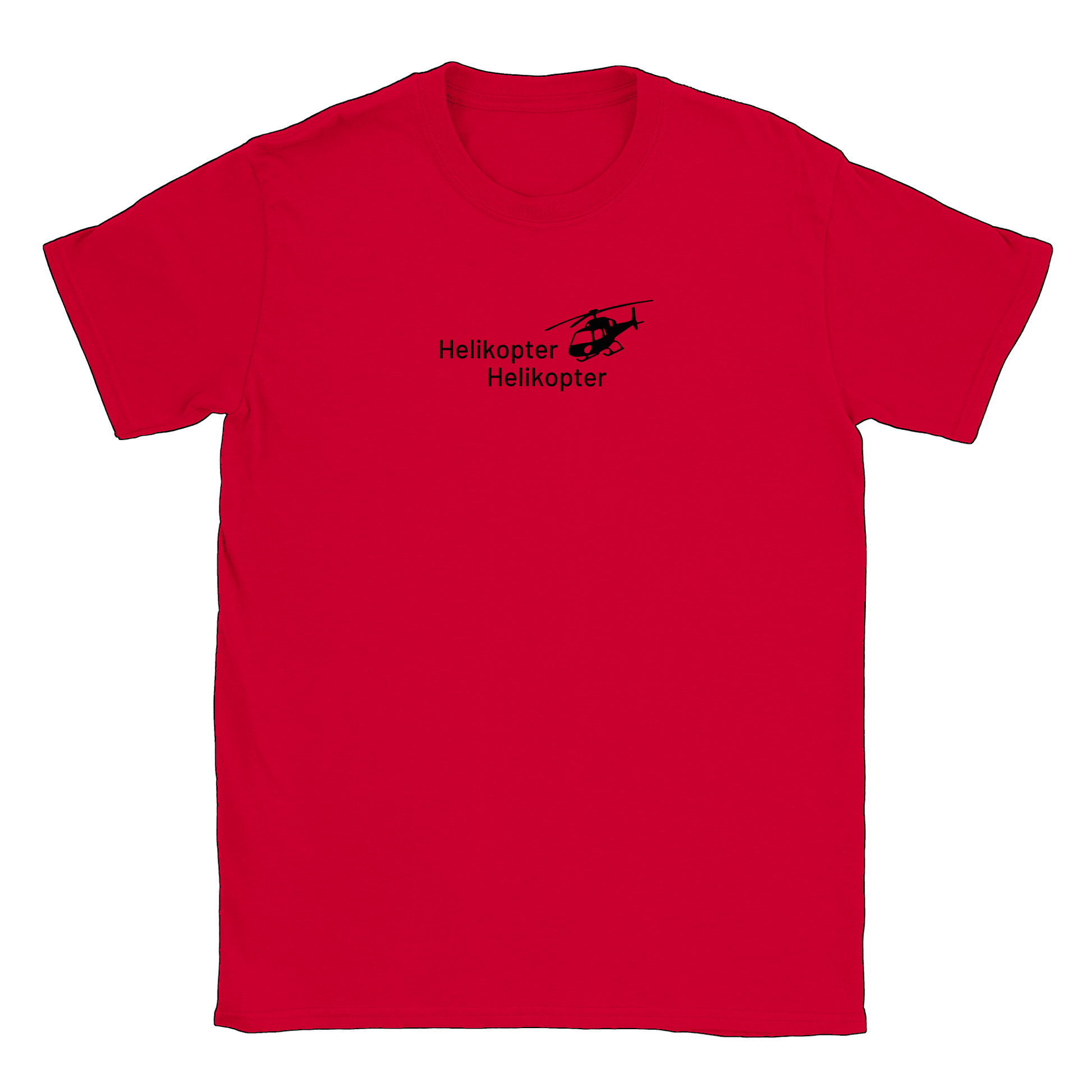 Helikopter Helikopter - T-shirt Röd