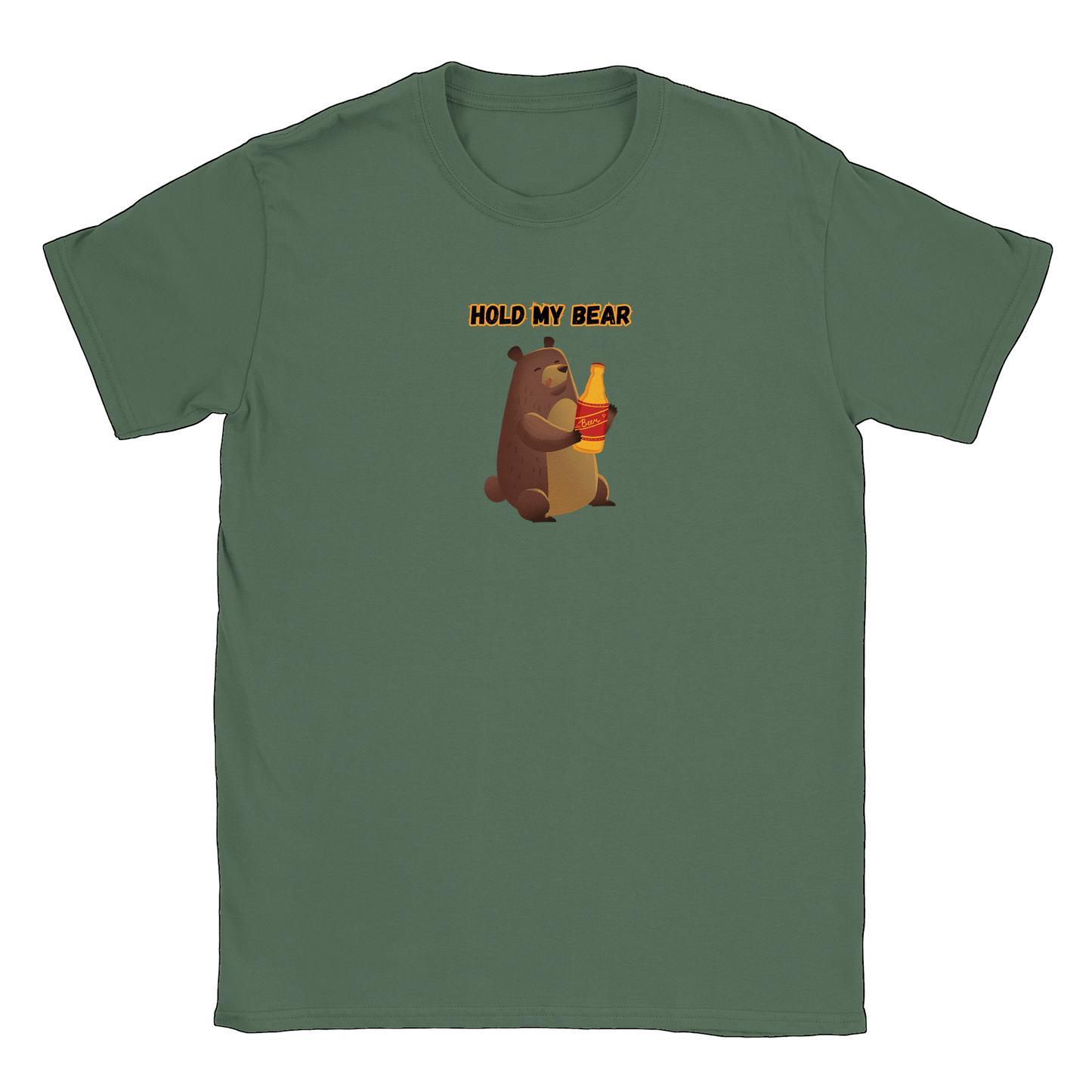 Hold My Bear - T-shirt Military Green