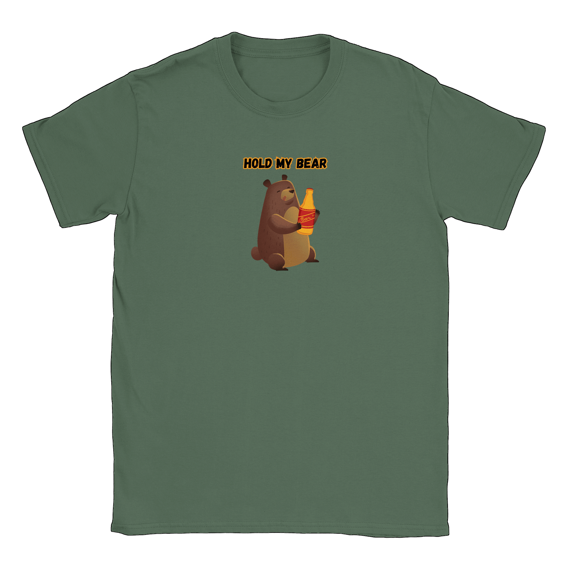 Hold My Bear - T-shirt Military Green