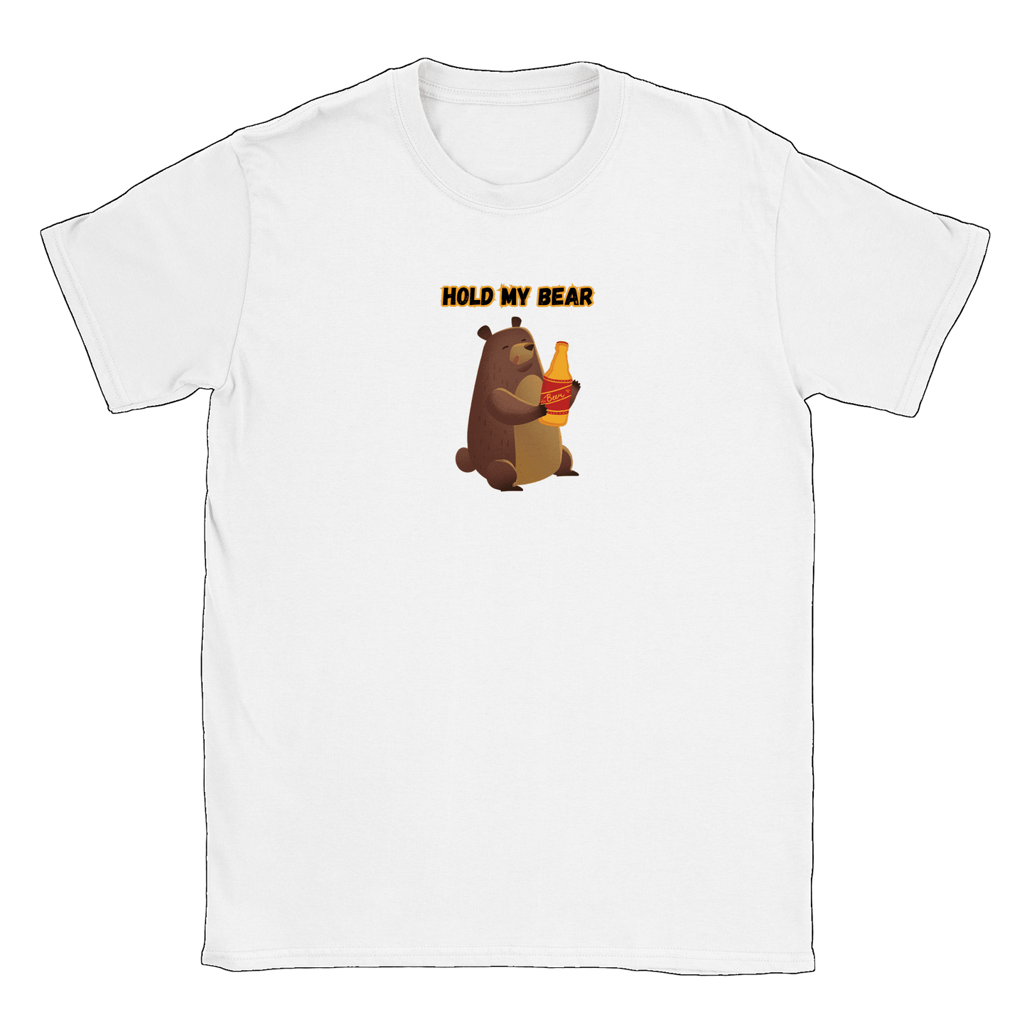 Hold My Bear - T-shirt Vit