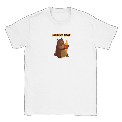 Hold My Bear - T-shirt Vit