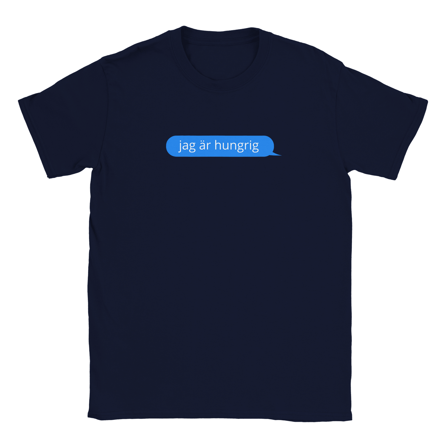 Jag är hungrig - T-shirt för barn Marinblå