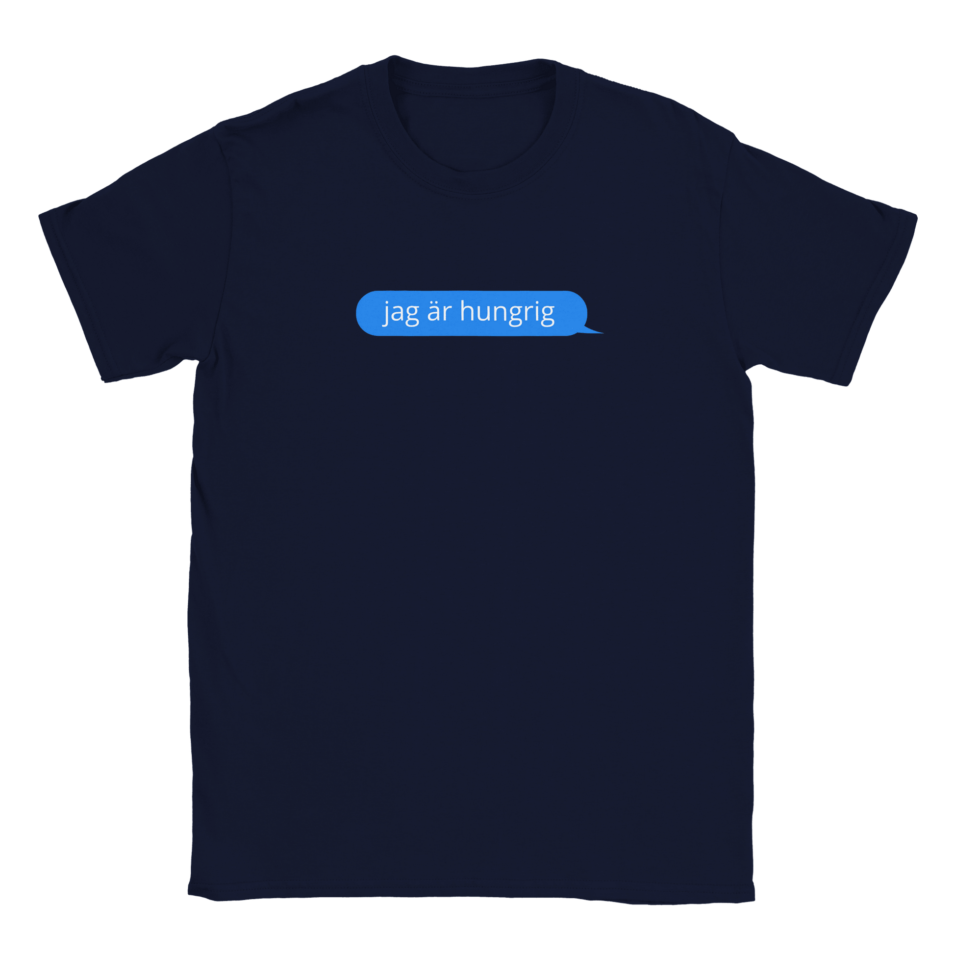 Jag är hungrig - T-shirt för barn Marinblå