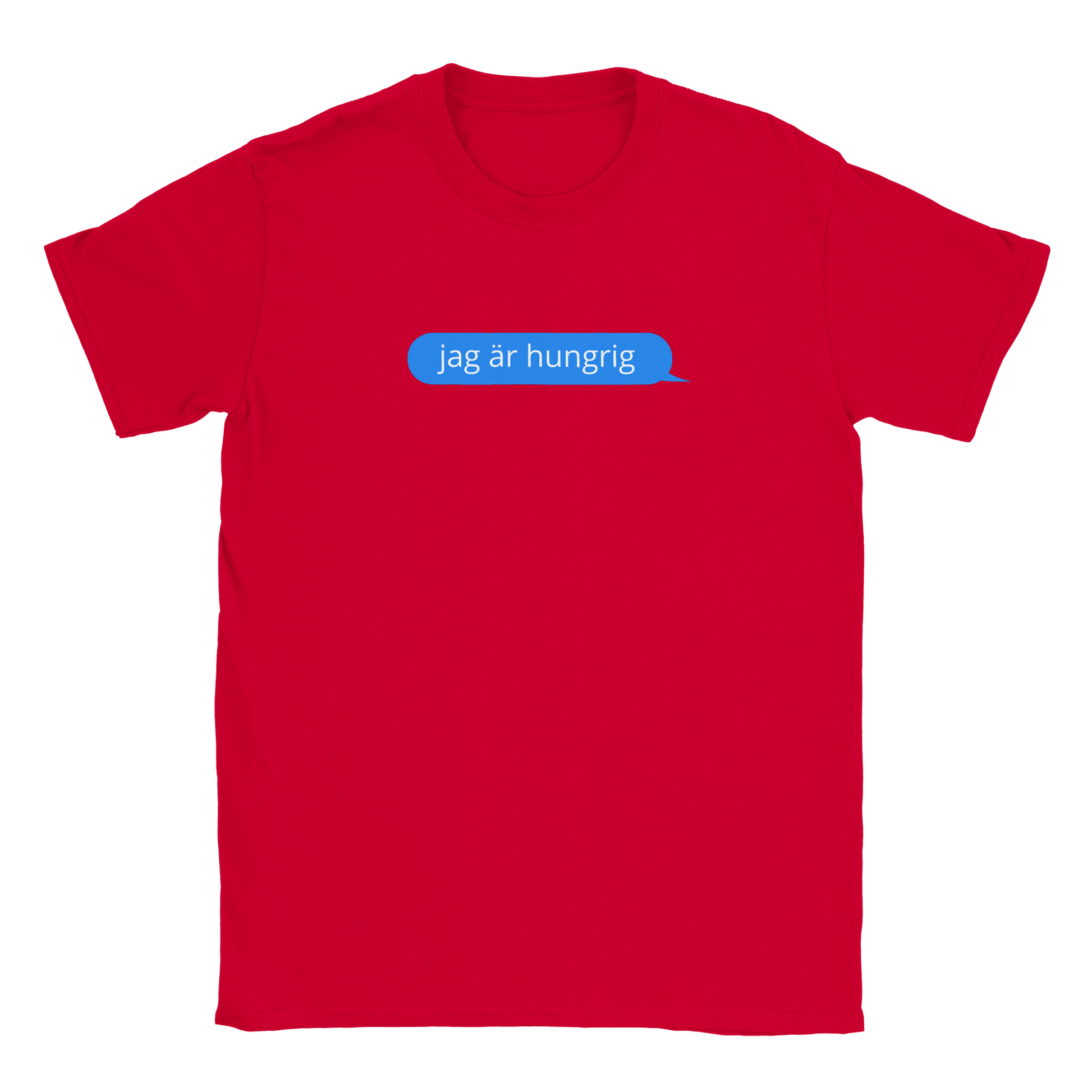 Jag är hungrig - T-shirt för barn Röd