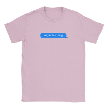 Jag är hungrig - T-shirt för barn Rosa