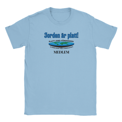 Jorden är platt - T-shirt Light Blue