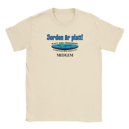 Jorden är platt - T-shirt Natural