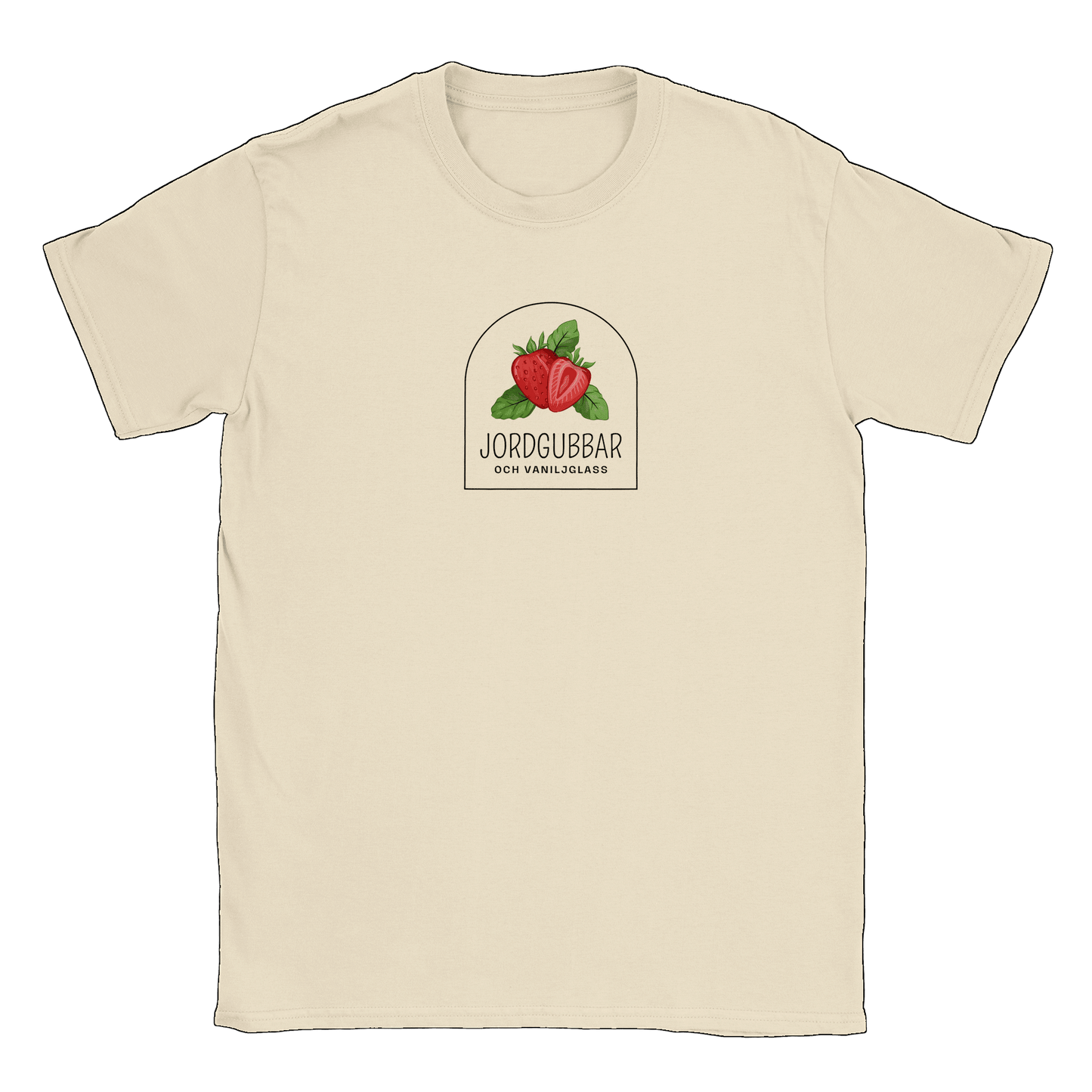 Jordgubbar och vaniljglass - T-shirt Natural