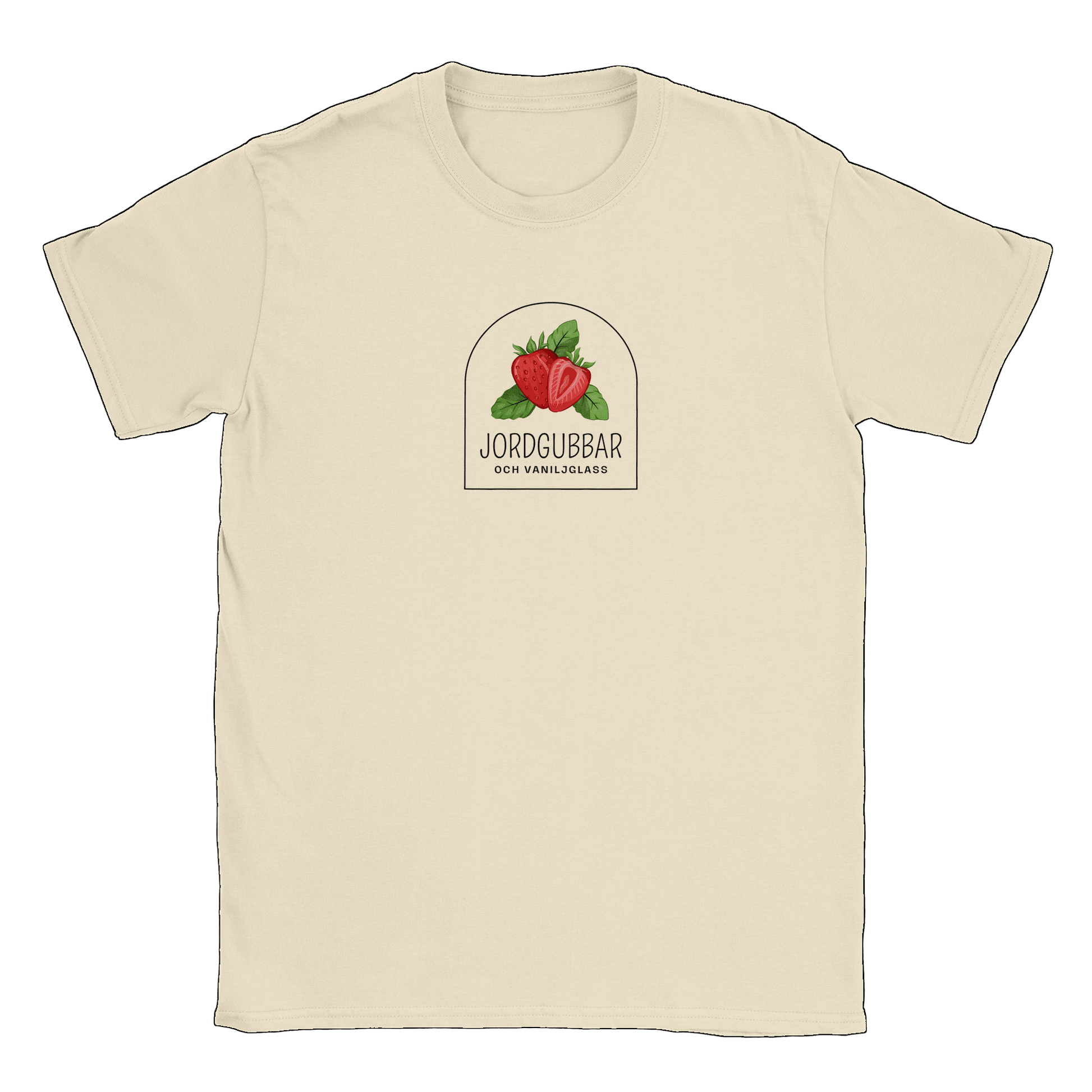 Jordgubbar och vaniljglass - T-shirt Natural