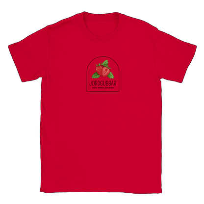 Jordgubbar och vaniljglass - T-shirt Röd