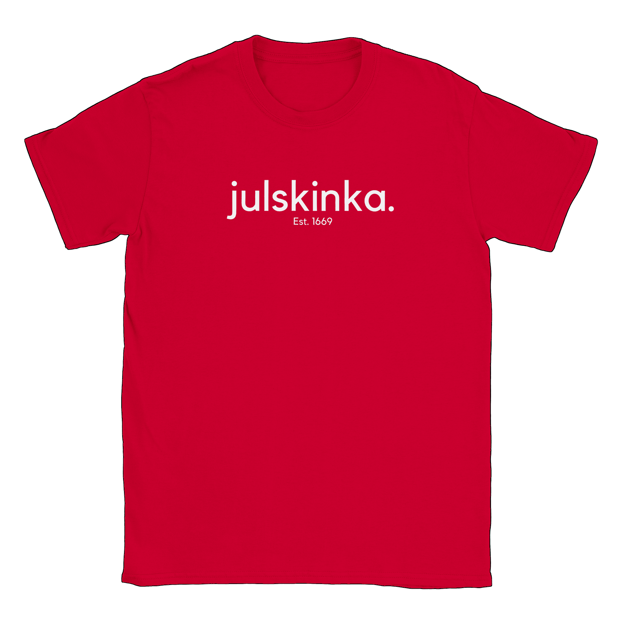 Julskinka - T-shirt Röd