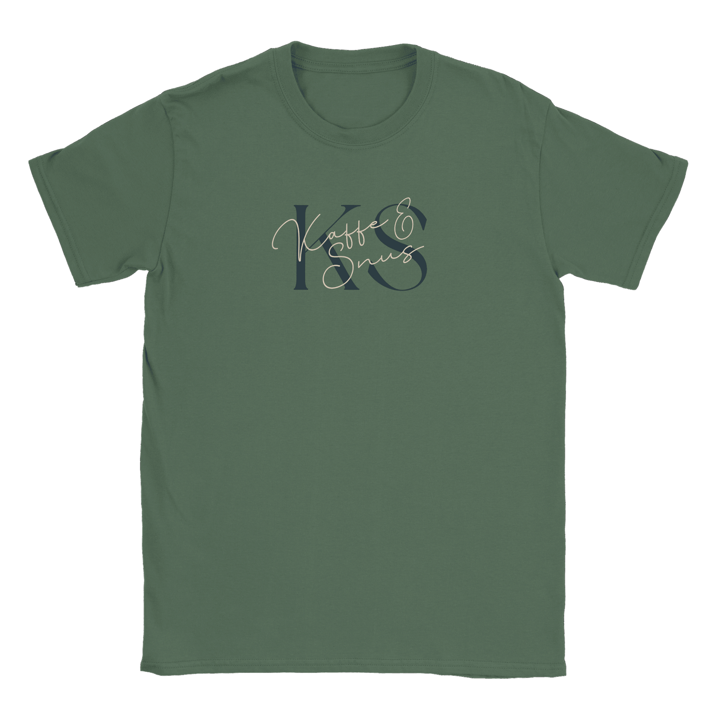 Kaffe och snus - T-shirt Military Green