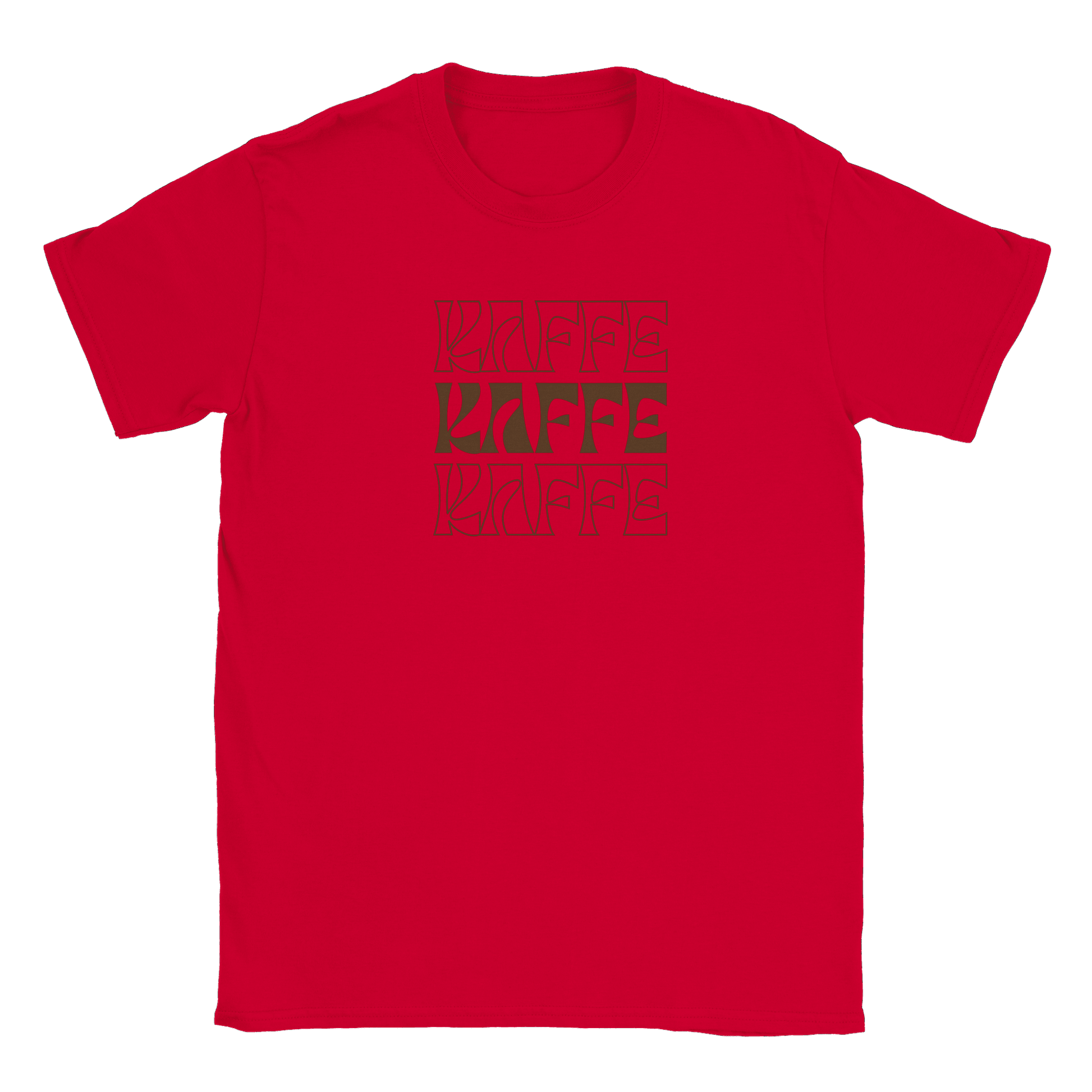 Kaffe - T-shirt Röd