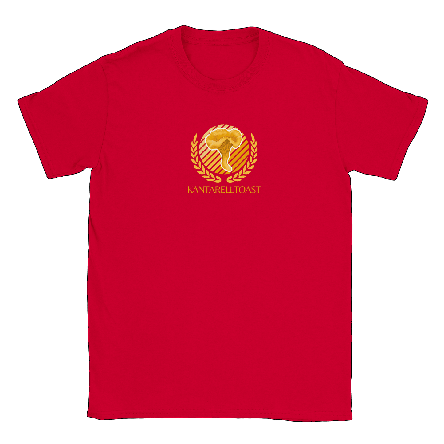 Kantarelltoast - T-shirt Röd