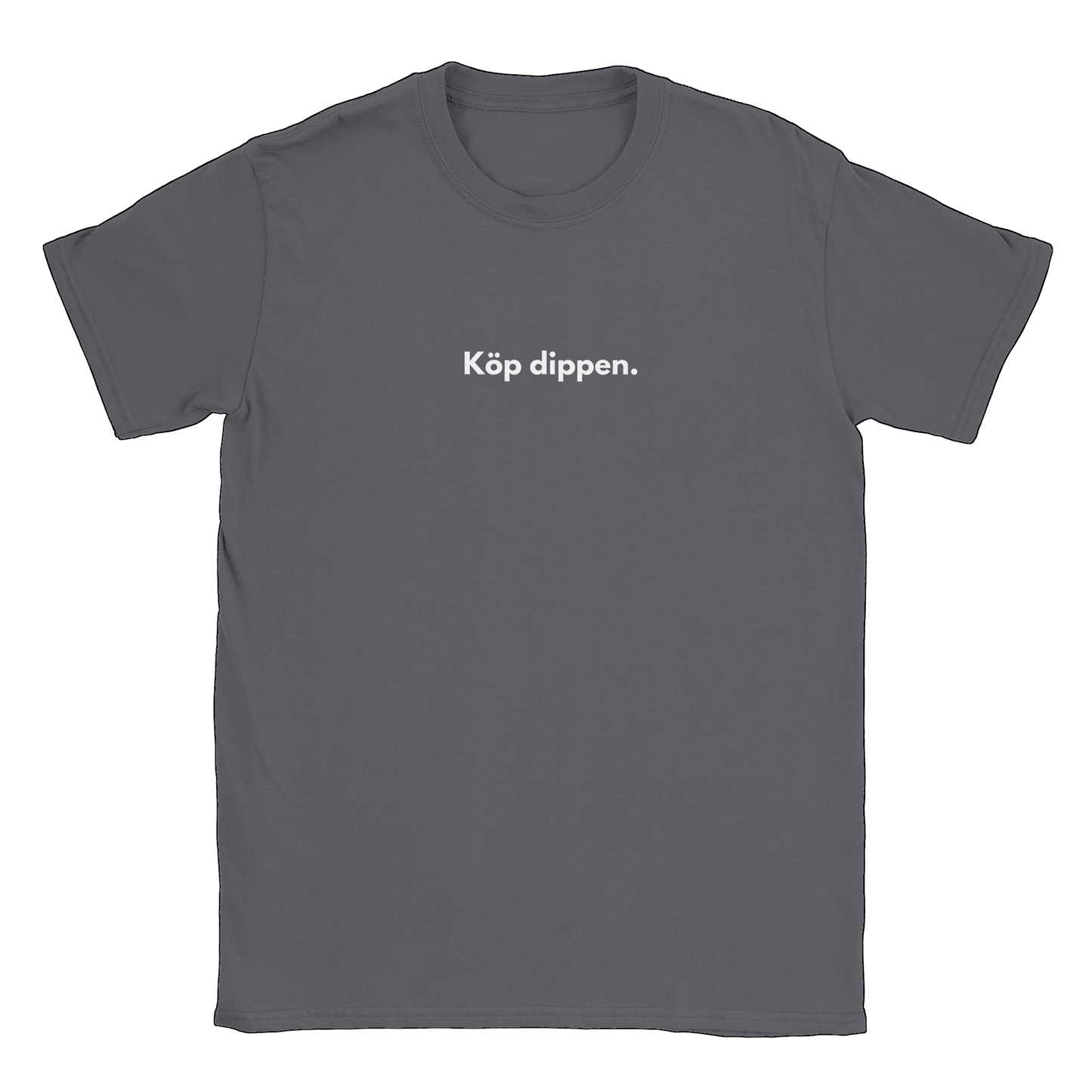 Köp dippen - T-shirt Kolgrå