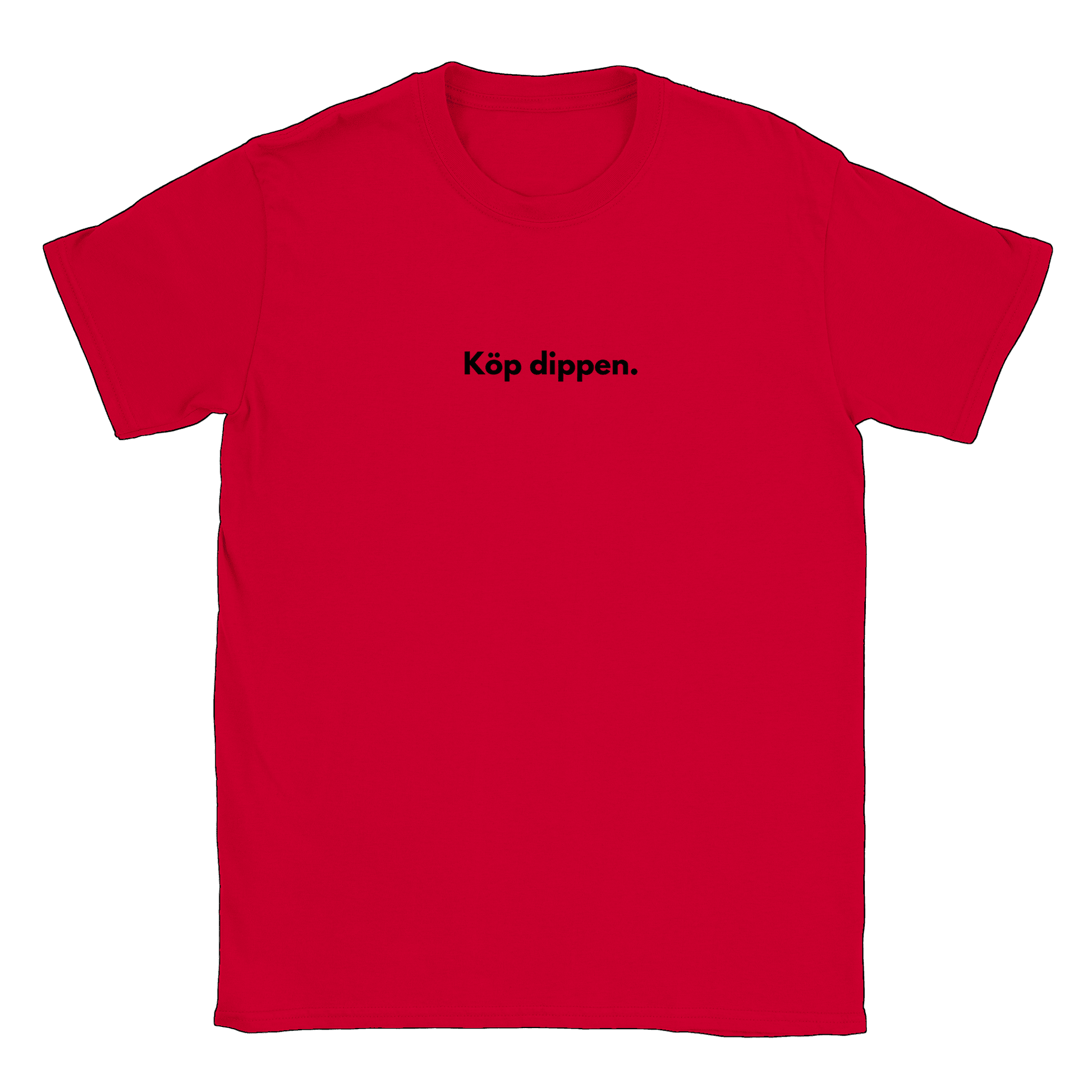 Köp dippen - T-shirt Röd