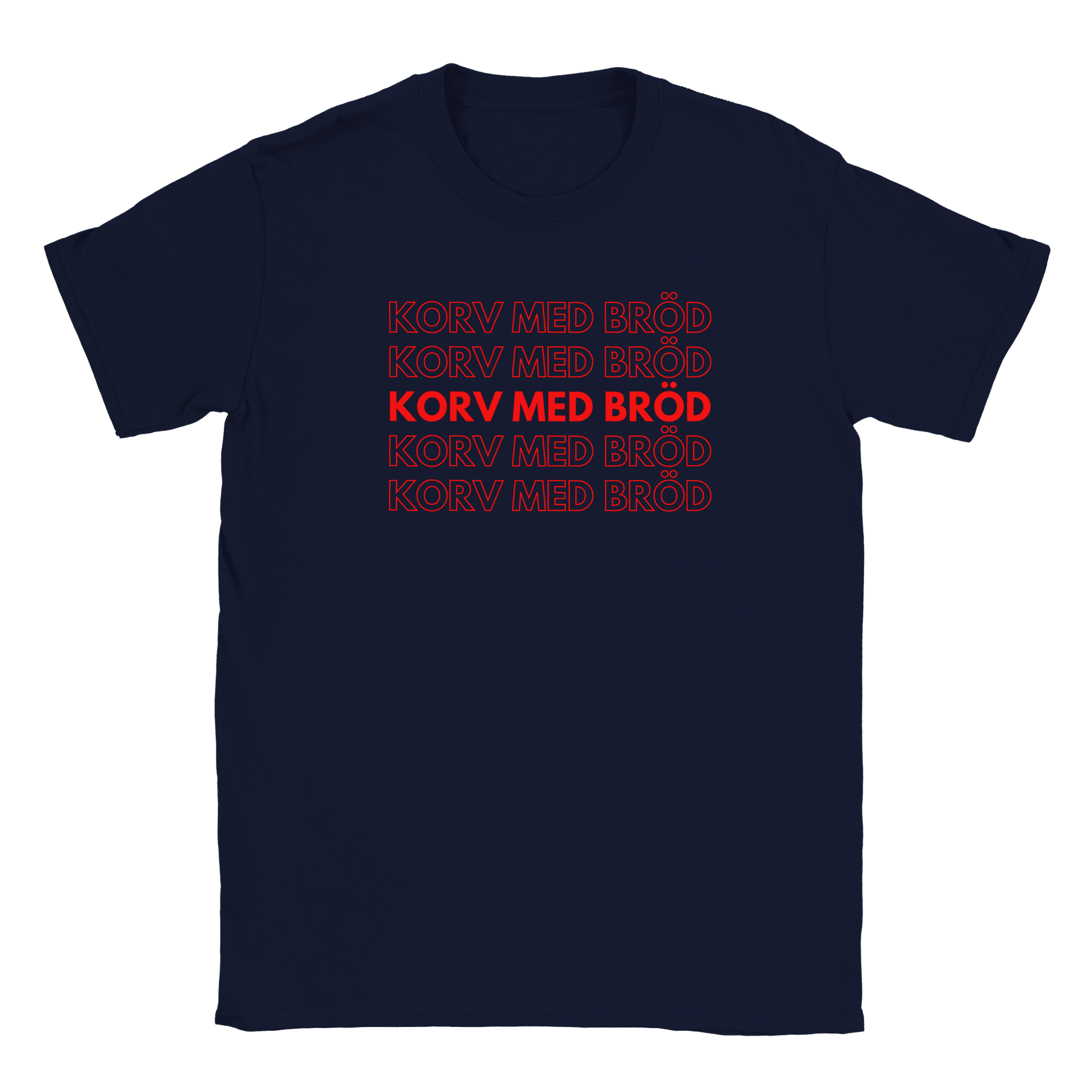 Korv med bröd - T-shirt för barn Marinblå
