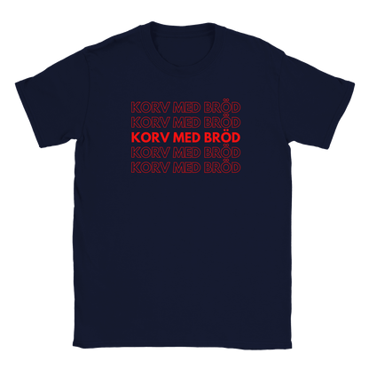 Korv med bröd - T-shirt för barn Marinblå