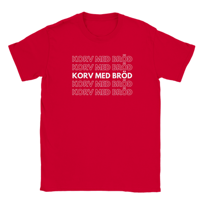 Korv med bröd - T-shirt för barn Röd