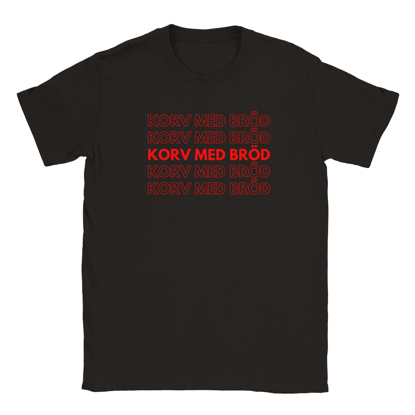 Korv med bröd - T-shirt för barn Svart