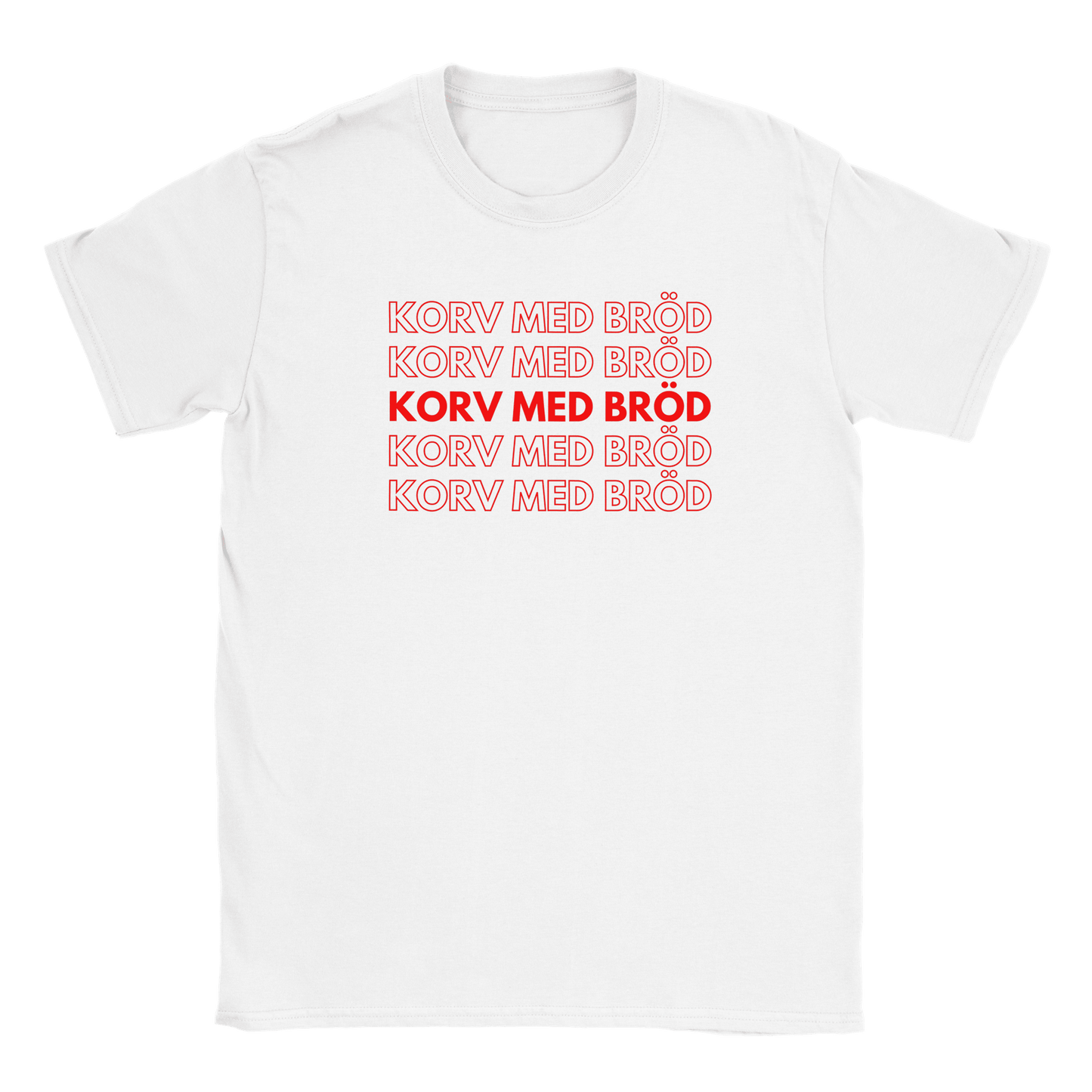 Korv med bröd - T-shirt för barn Vit
