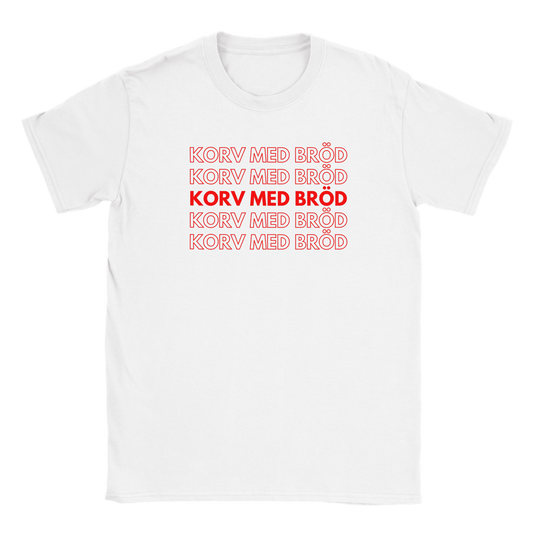 Korv med bröd - T-shirt för barn Vit