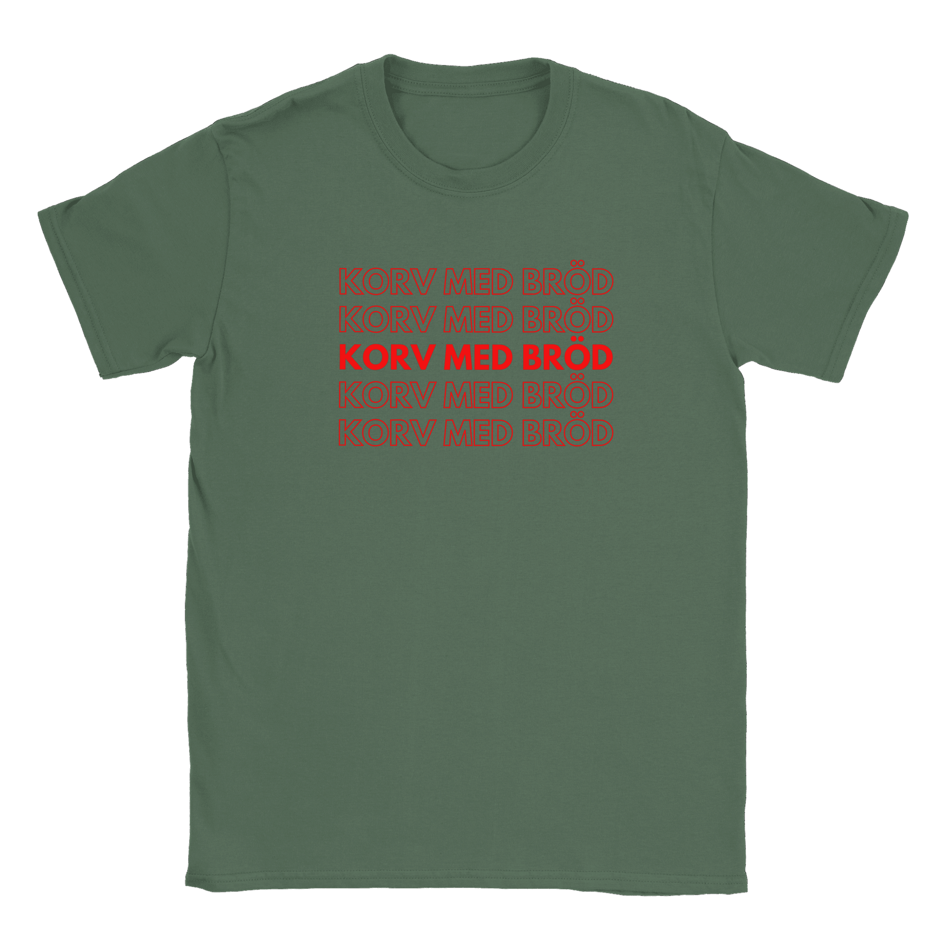 Korv med bröd - T-shirt Military Green