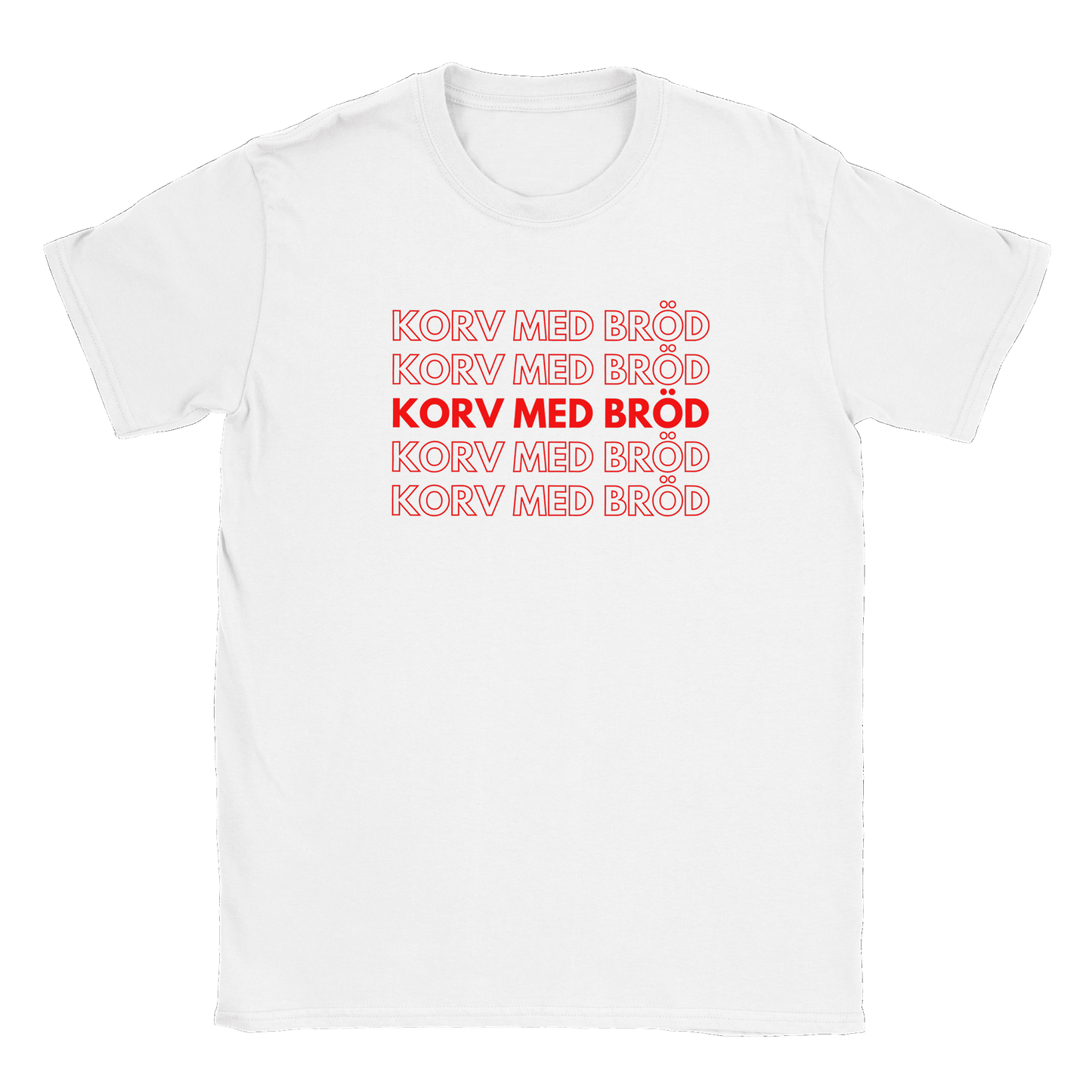 Korv med bröd - T-shirt Vit