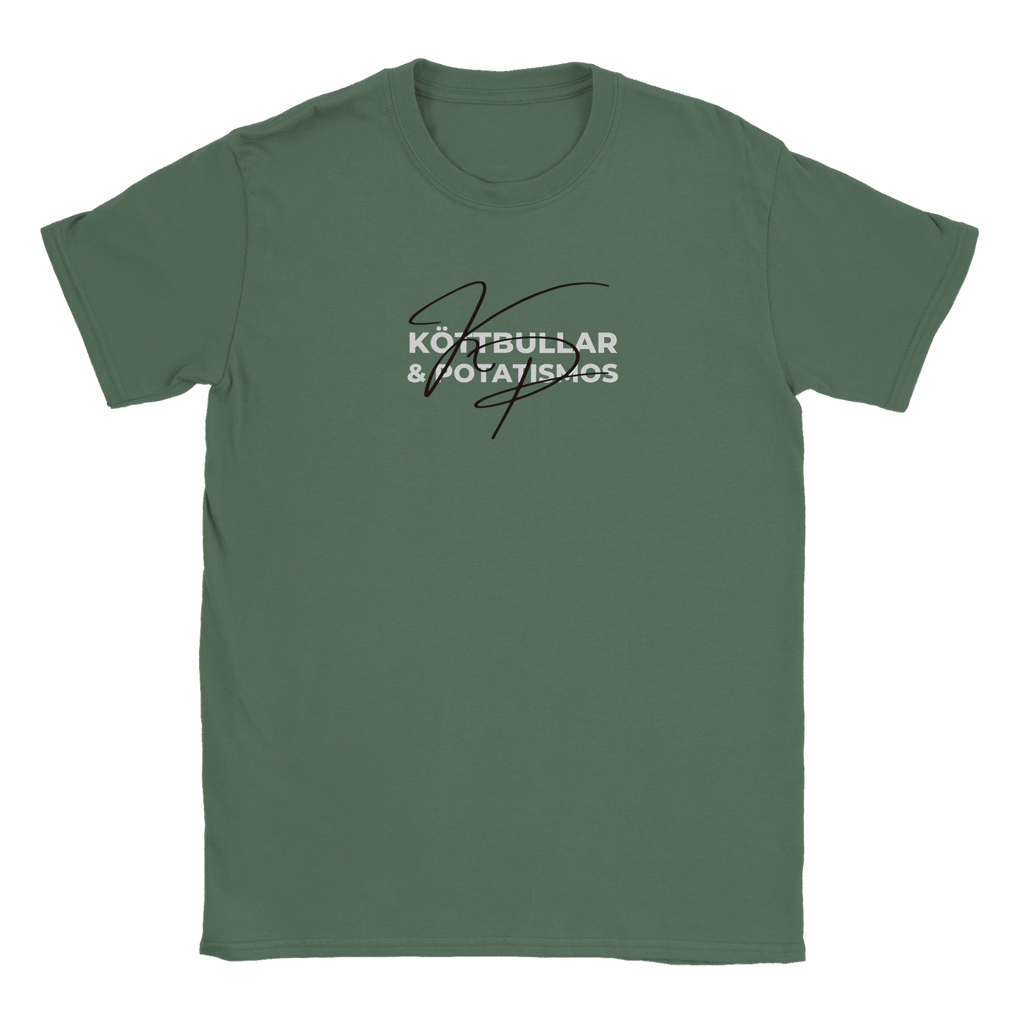 Köttbullar och potatismos - T-shirt Military Green